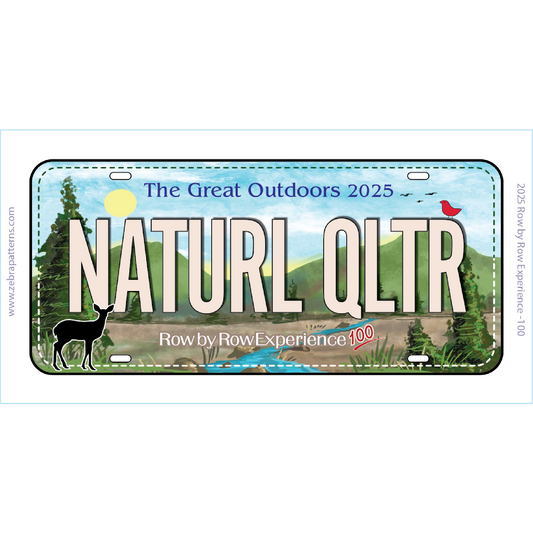 NATURL QLTR FabricPlate 2025 Row by Row Experience