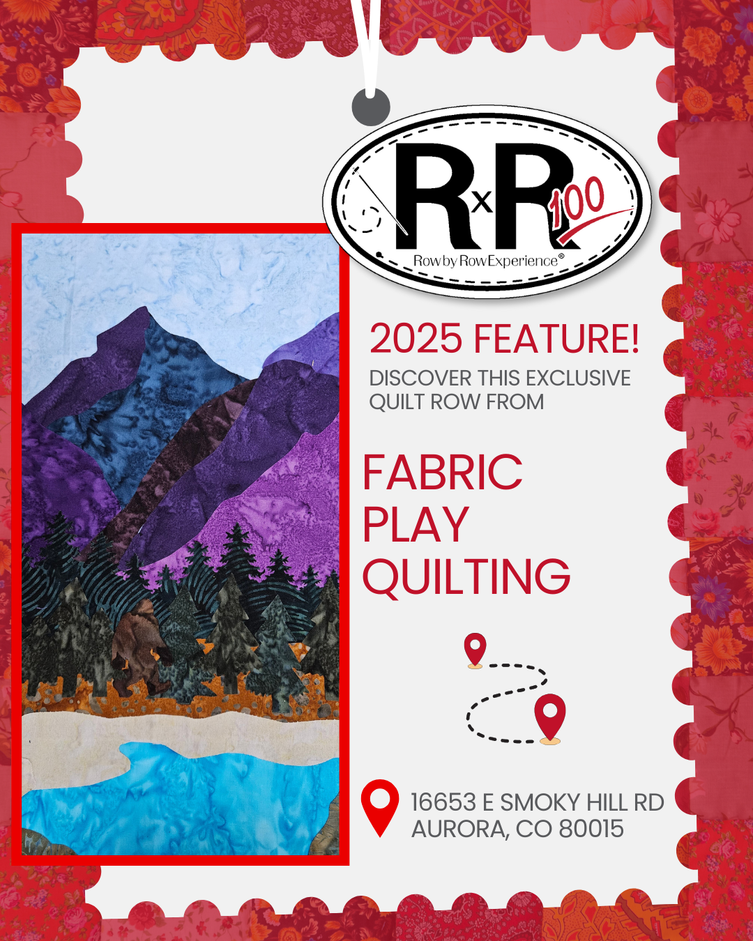 Fabric Play Quilting - 2025 Row by Row Pattern
