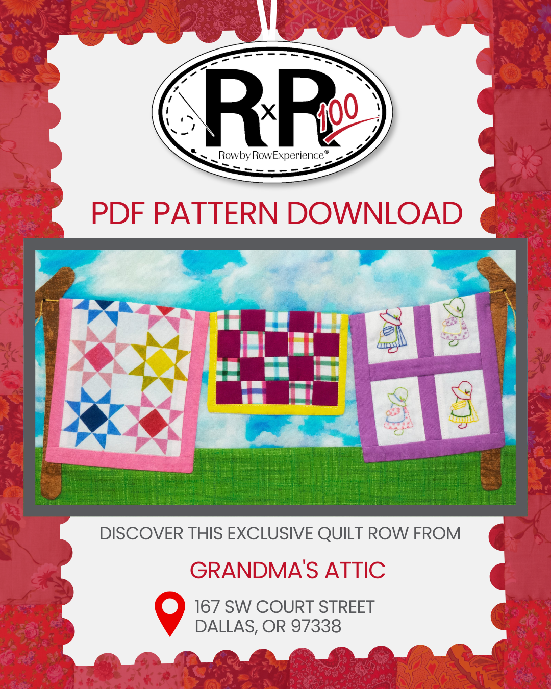 Grandma's Attic - 2025 Row by Row Pattern