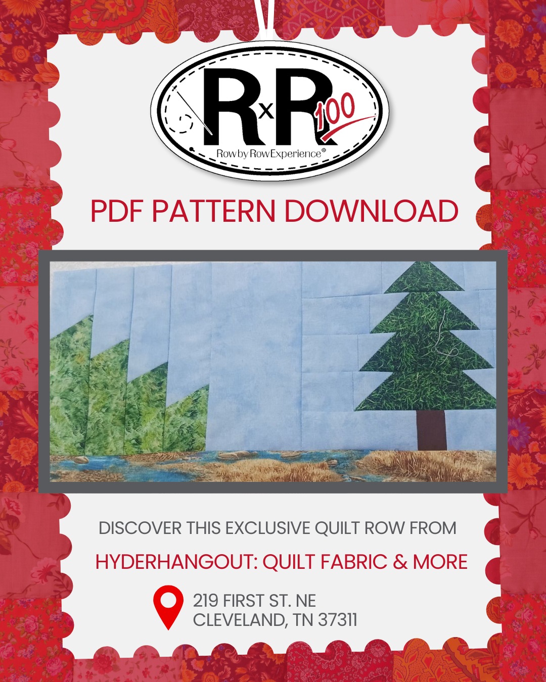 Hyderhangout - 2025 Row by Row Pattern