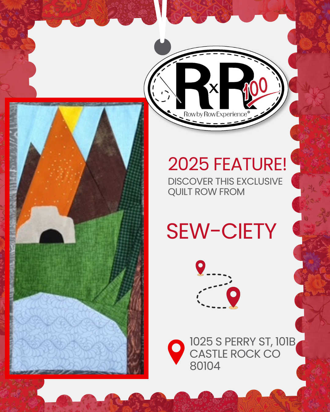 Sew-ciety - 2025 Row by Row Pattern