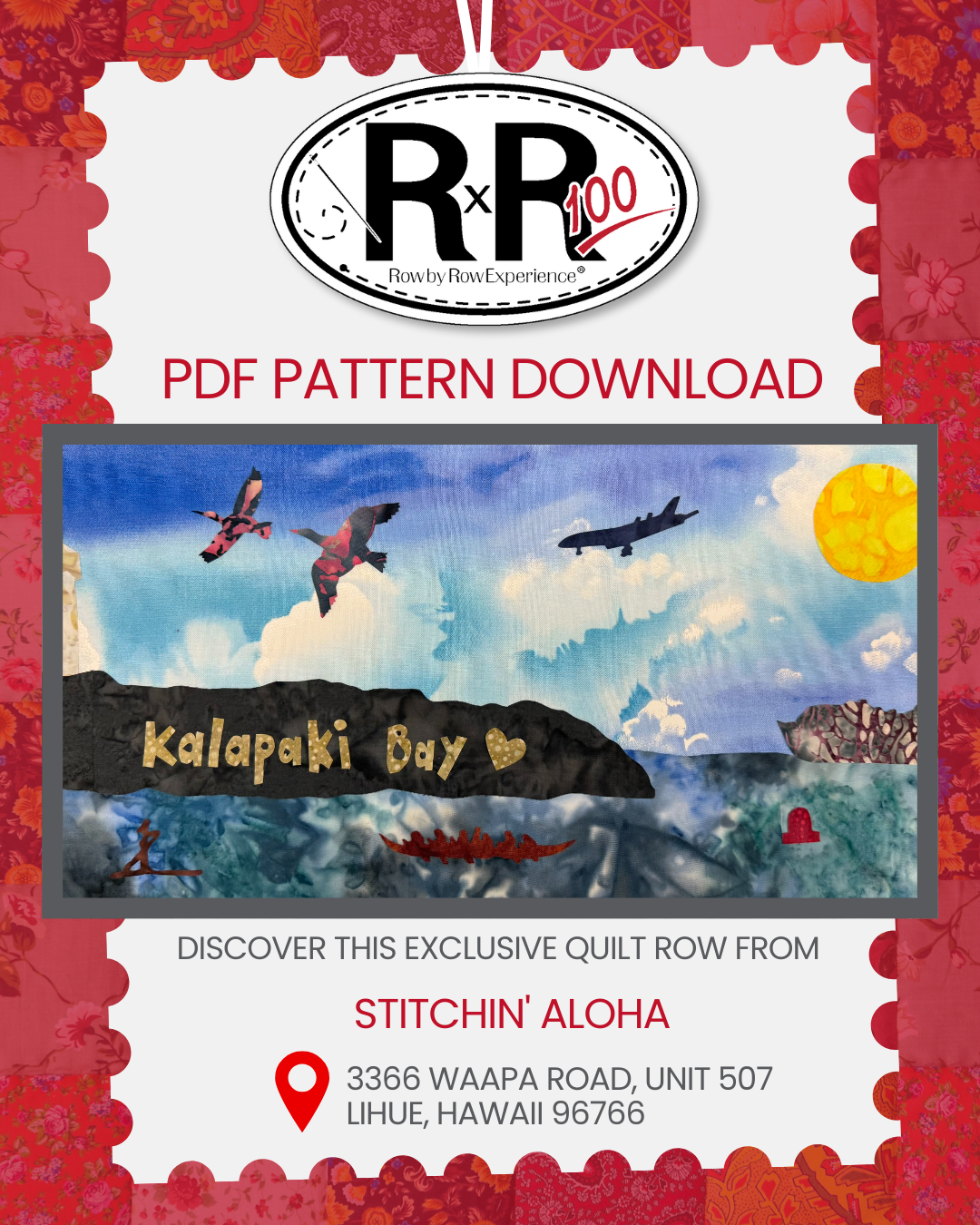 Stitchin' Aloha - Kalapaki Bay Pattern