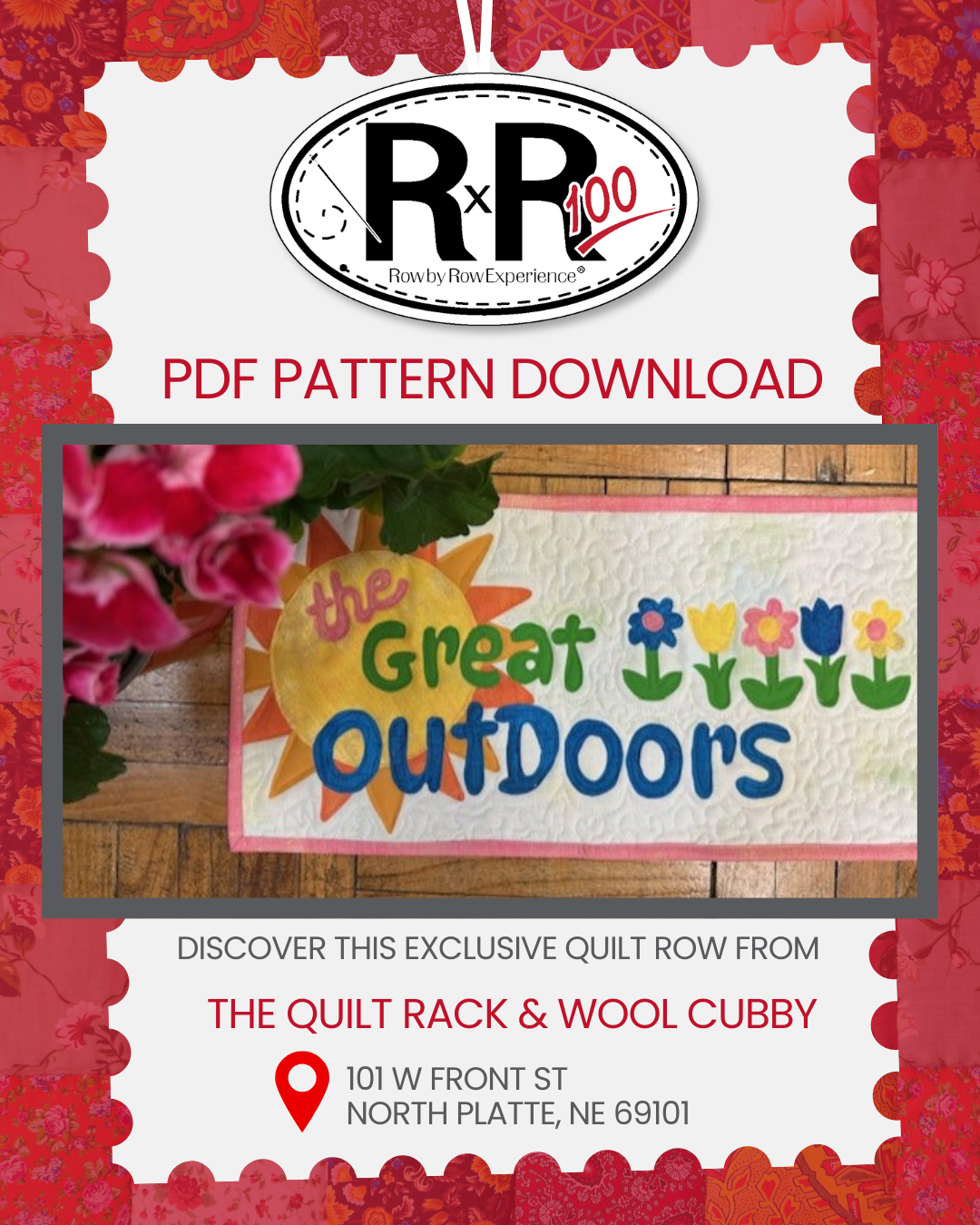 The Quilt Rack - 2025 Row by Row Pattern