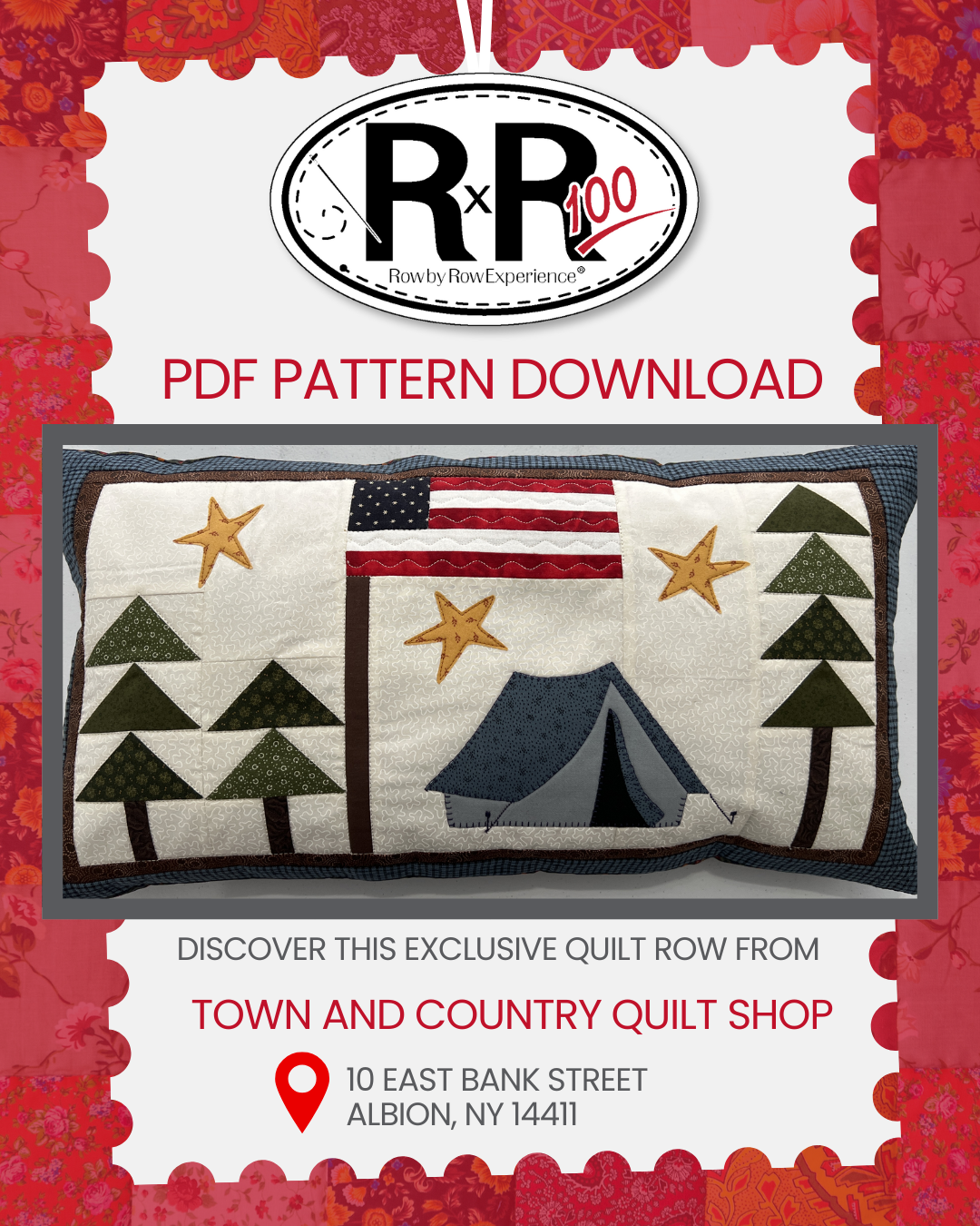 Town and Country Quilt Shop - 2025 Row Pattern