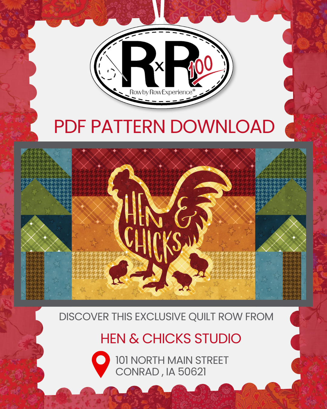 Hen & Chicks Studio - Sunset Roost Pattern