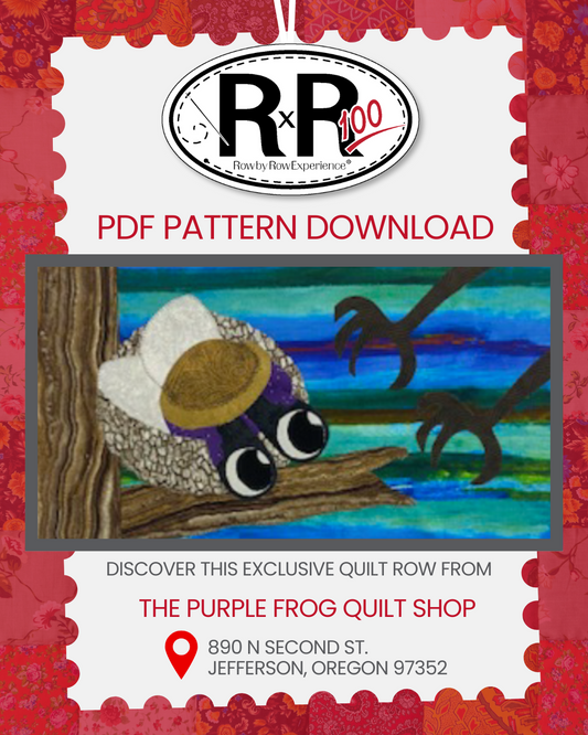 The Purple Frog - To Close For Comfort Pattern