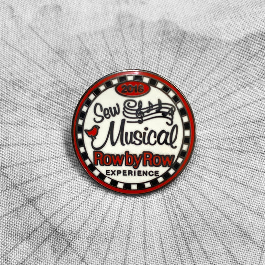 2018 Sew Musical Round Pin