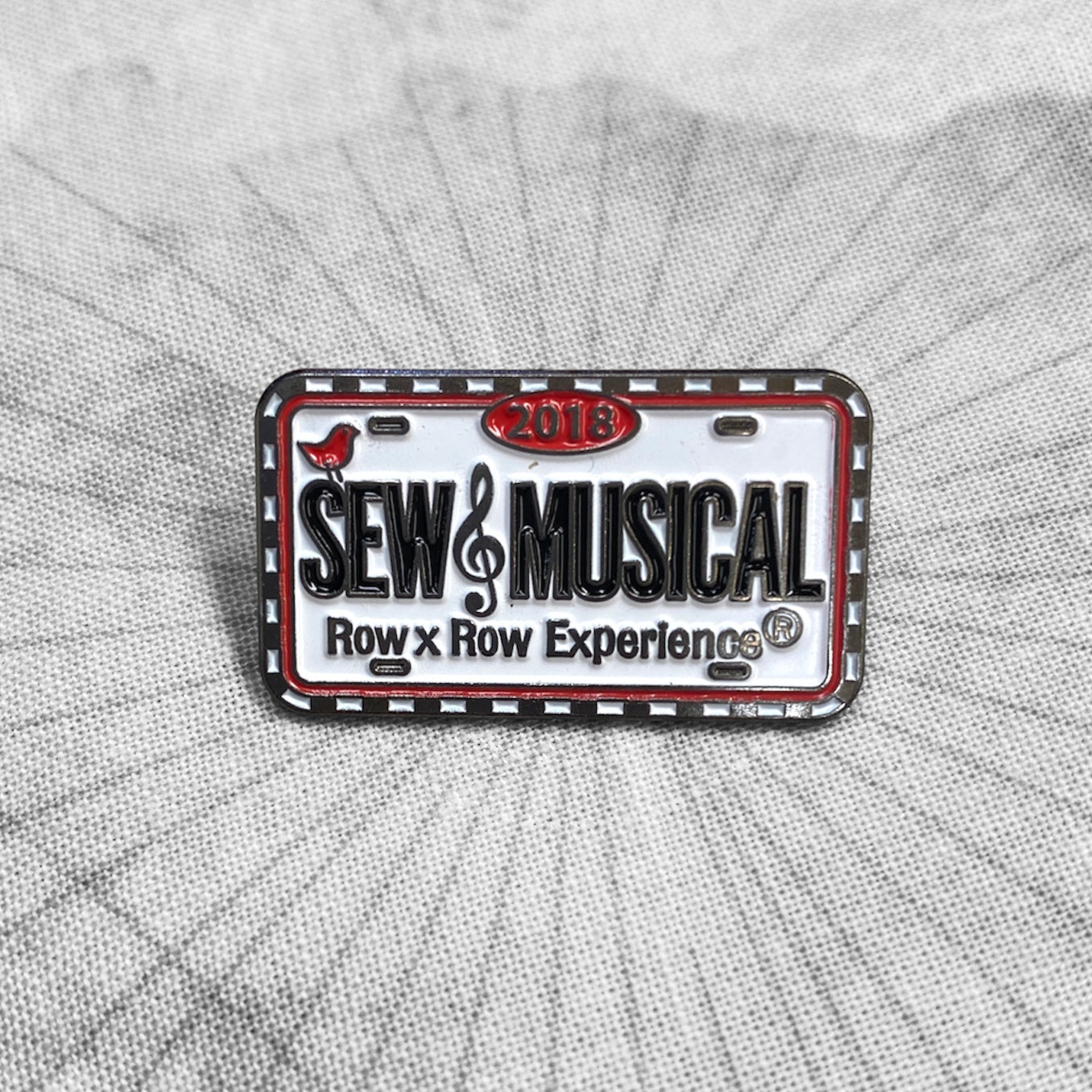 2018 Sew Musical FabricPlate Pin